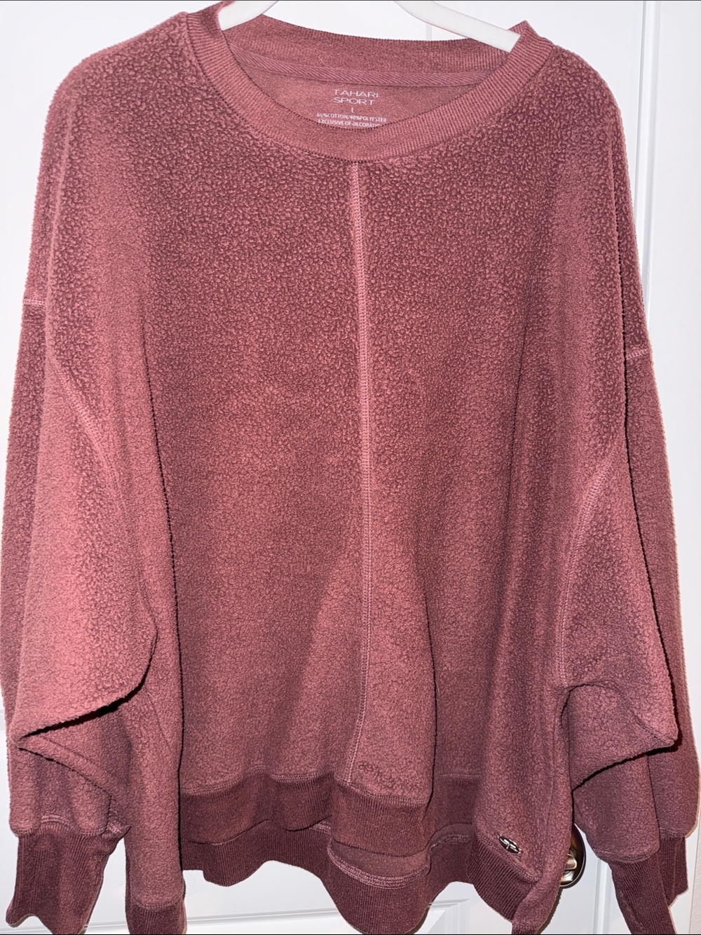 Tag Heuer Dusty Rose / Burgundy Crewneck Pullover Sweater
